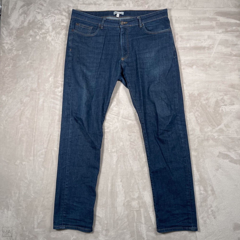 Peter Millar Men's Jeans Straight Leg Denim Casual	36x32 Blue